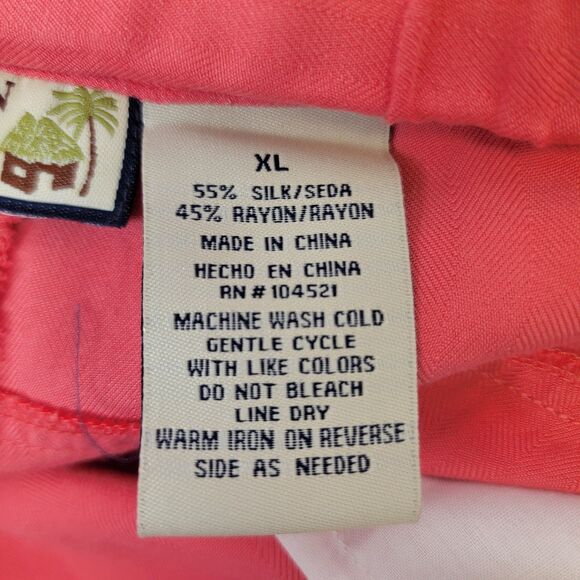 Caribbean Joe Womens Coral Silk/Rayon Capri Resort Beach Lounge Pants Size XL - Picture 10 of 11